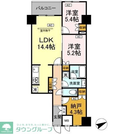サンジョイアゼロの物件間取画像